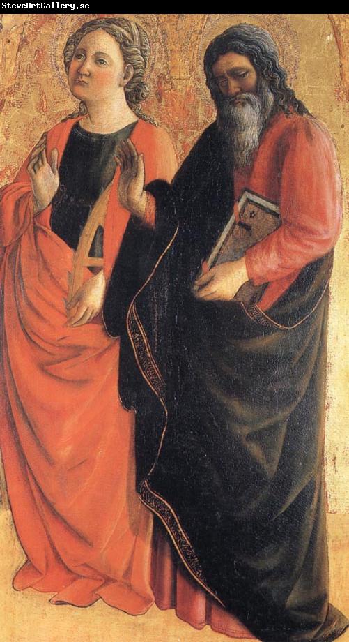 Fra Filippo Lippi St.Catherine of Alexandria and an Evangelist